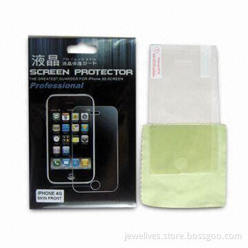 Dustproof Screen Protector for iPhone 4G, with High Transparency